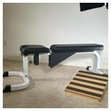 TUFF STUFF WEIGHTLIFTING BENCH & STRETCHER | Including; tuff stuff adjustable weight lighting bench 