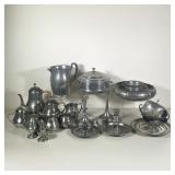 DUTCH PEWTER COLLECTION | Royal Holland Daalderop and other pewter, including a teapot and coffee po