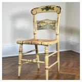 LIMITED EDITION CHRISTMAS HITCHCOCK CHAIR | Limited edition Christmas 1983 Hitchcock chair with wint