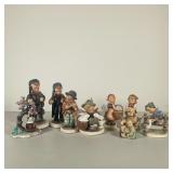 (9PC) HUMMEL FIGURINES | Including; “Little Fiddler”, “Be Patient”, 2 “Chimney Sweep” one 6.25in, on