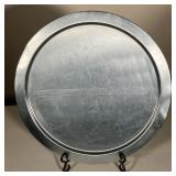 ART DECO REVERE COCKTAIL TRAY | An Art Deco Cocktail Serving Tray in satin chrome made by “Revere Ro