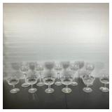 (11PC) WATERFORD CARA WINES & CHAMPAGNES | Waterford in the Cara Pattern. (6) Champagne Coupes & (5)