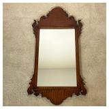 CHIPPENDALE TIGER MAPLE MIRROR | A 19th C Tiger Maple Chippendale Mirror. Great tiger striping and p