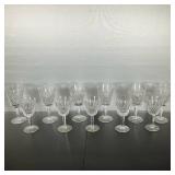 (11PC) WATERFORD CARA CLARETS & GOBLETS | Waterford in the Cara Pattern. (5) Clarets & (6) Goblets. 