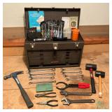 CRAFTSMAN KENNEDY TOOL BOX | Vintage Craftsman Kennedy Seven Drawer Machinist Tool Box in the textur