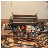 TOOLBOX & VINTAGE TOOLS | Huge Toolbox and large group of vintage tools including: Miller Falls Co. 