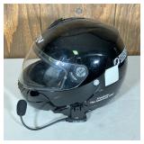 AGV MIGLIA MOTORCYCLE HELMET | AGV Black Miglia Helmet, China, date made 11/2007. Size M 57/58 7 1/8