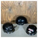 HARLEY DAVIDSON, HJC & THH MOTORCYCLE HELMETS | Three Black Motorcycle Helmets including: (1) Harley