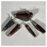 (5PC) VINTAGE POCKETKNIVES GROUP | Nice lot of vintage pocket knives: (1) “Boker Tree Brand Sologen 