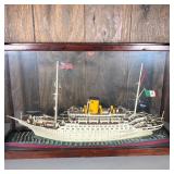FOLK ART SHIP MODEL | Hand Made by an Italian Immigrant, Riciordo di G. Auteri, in the mid-1940