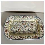 OCTAGONAL PORTUGAL PLATTER | “Nazari-Portugal Handpainted For William Sonoma”. Great colors and desi