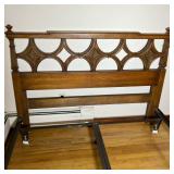 THOMASVILLE QUEEN BED | Vintage Italian Provincial Queen Headboard and Hollywood frame. No Mattress/