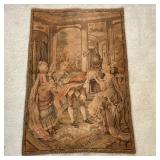 VINTAGE TAPESTRY ROCOCO | Vintage tapestry with ladies and gentlemen dancing in Rococo period dress.
