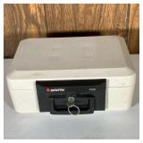 SENTRY SECURITY CHEST | Sentry Fire Safe Security Chest with key. - l. 14.25 x w. 11 x h. 6.125 in (