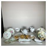 (15PC) RS GERMANY, T&V LIMOGES & SILESIA PORCELAIN | Excellent Vintage lot of French and German Porc
