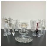 (14PC) ROGASKA CRYSTAL & VINTAGE GLASSWARE | Vintage Glass lot includes: (1) Boxed Rogaska Crystal S