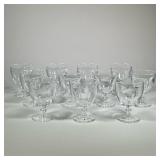 (11PC) STEUBEN BLOWN GLASS GOBLETS | h. 5.5 in 
