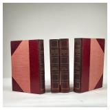 (4PC) ABRAHAM LINCOLN | By Albert J. Beveridge, 3/4 red leather. - w. 7 x h. 10 in 