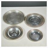 (4PC) MISC. STERLING SILVER TROPHY PLATES | Including a Tiffany and Company lowball, New York yacht 