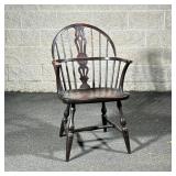 SACK BACK WINDSOR CHAIR | l. 23 x w. 23 x h. 36 in 