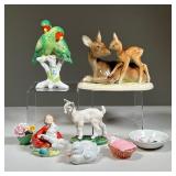 MISC. LOT DECORATIVE CERAMICS & FIGURINES | 