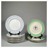 (16PC) ROYAL DOULTON + COPELAND SPODE CHINA | Including 12 Royal Doulton "Queensbur" plus four Copel