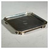 VINTAGE CHASE BANK STERLING TRAY | Sterling silver with engraved decoration on bottom, Board of Dire