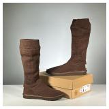 [NWT] KNIT UGGS | Ugg Australia pocket knit tall boots in chocolate brown, women