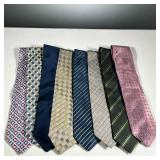 (8PC) ERMENEGILDO ZEGNA TIES | Including seven various Zegna ties plus one Valentino.
