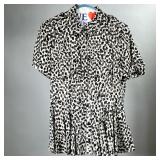 BURBERRY BRIT BLOUSE | Viscose printed blouse with a ruffled hem, size 4.