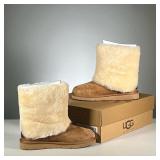 [NWT] UGG PATTEN BOOTS | Ugg Australia chestnut brown tall boots with cream fur, women