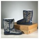 [NWT] SEQUIN UGGS | Ugg Austrlia classic short boots with black sparkles, women