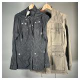(2PC) MIXED WOMEN’S COATS (NWT) | Includes: Francesca’s raincoat (L) and 7 for all mankind army gree