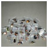 COLLECTION ENAMELED EARRINGS | Includes: Cats, birds & other animals, nature scenes, flowers, and va