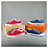 (2PC) (NEW) PAIR CONVERSE-LIKE SNEAKERS | Includes; Rocket Dog Stuf Denim Blue & Simple Summer Schoo