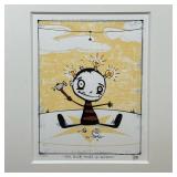 JAMES POLISKY LIMITED EDITION SILK SCREEN PRINT | Titled: One Bulb Short of Genius ed. 40 / 170 penc