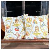 (2PC) SET OF P. KAUFMAN BAZAAR PARADISE LION PILLOWS | Throw pillows with just enough accent color a