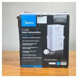 MIDEA CUBE SMART DEHUMIDIFIER | Compact dehumidifier, can remove 50 pints a day, model no. F6001001.