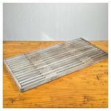 TEAK OUTDOOR ENTRY, OUTDOOR SHOWER, DOCK AREA FLOOR MAT | Heavy and sturdy with the whisper gray col