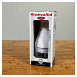 NIB KITCHENAID FOOD CHOPPER | New in-box white food chopper from KitchenAid. - l. 4.25 x w. 4.25 x h