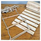 ROPE LADDER & BRIDGE | Children’s rope ladder and rope & blank bridge/pathway. - l. 83 x w. 17.5 in 