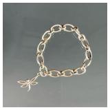 TIFFANY & CO. STERLING DRAGONFLY BRACELET | Designed as a bracelet with alternating oval, silver lin