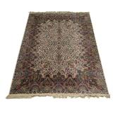 VINTAGE KARASTAN FLORAL KIRMAN CARPET | Design no. 742. - l. 12 x w. 8.8 in