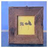 FRAMED FOUR LEAF CLOVERS | l. 9-1/2 x w. 10 in
