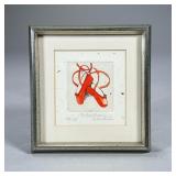 HELEN KUNIC ETCHING | The Red Shoes. Ed. 188/195, titled, pencil signed lower right. Original intagl