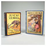 (2PC) CHILDREN’S FICTION | Including Just So Stories by Rudyard Kipling (1912) and Heidi by Johanna 