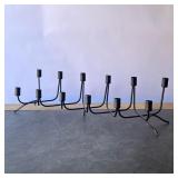 MID CENTURY CANDLE HOLDER | Perfect for fitting inside a fireplace! - l. 29 x h. 7-1/2 in