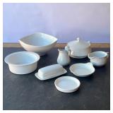MISC WHITE TABLEWARE SET | l. 12 x h. 5 in
