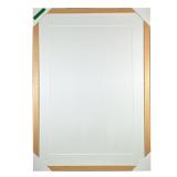 CUSTOM MILLED BLONDE WOOD FRAME | Custom made unfinished blonde wood frame with mat; insert 24.75 x 