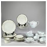 NORITAKE & OTHER CHINA PARTIAL SERVICE | Mixed china services, some white and some ivory